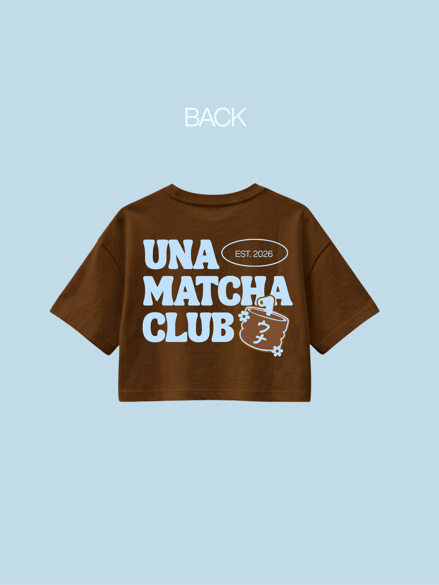 [PRE-ORDER] "Una Matcha Club" Boxy Cropped Tee