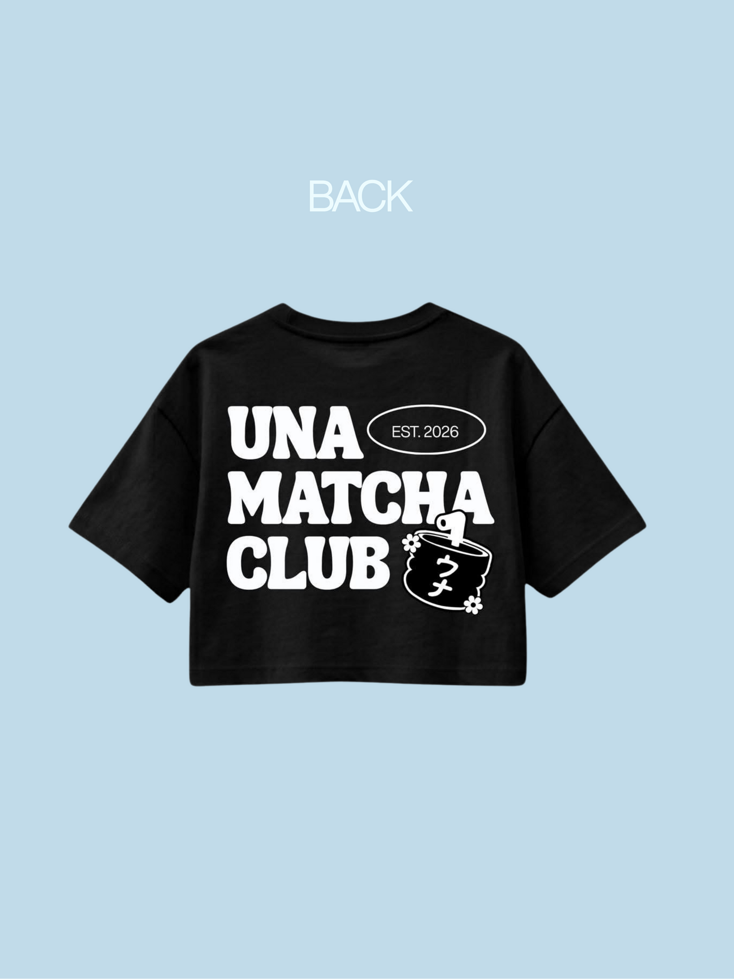 [PRE-ORDER] "Una Matcha Club" Boxy Cropped Tee