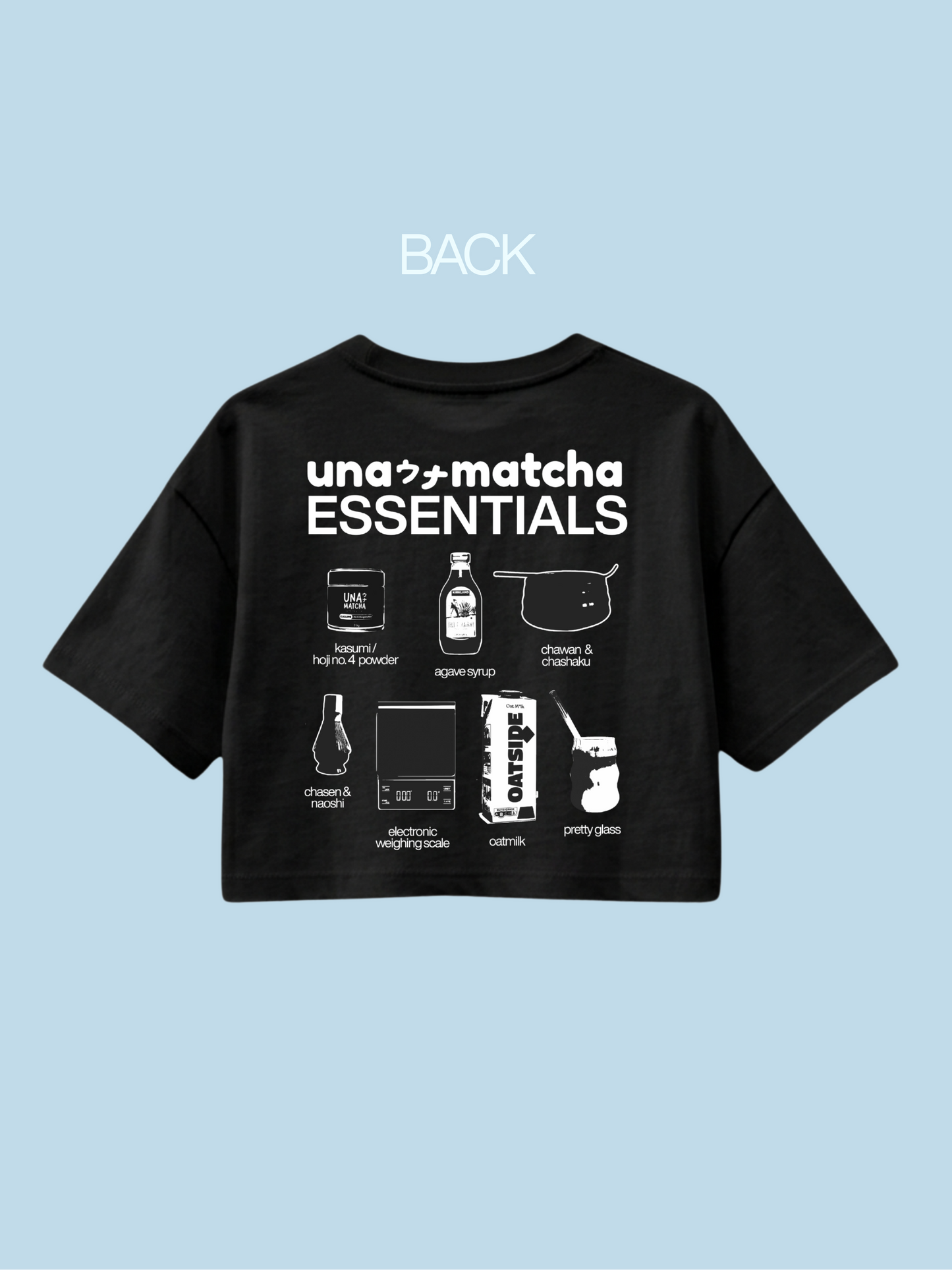 [PRE-ORDER] "Una Matcha Essentials" Boxy Cropped Tee