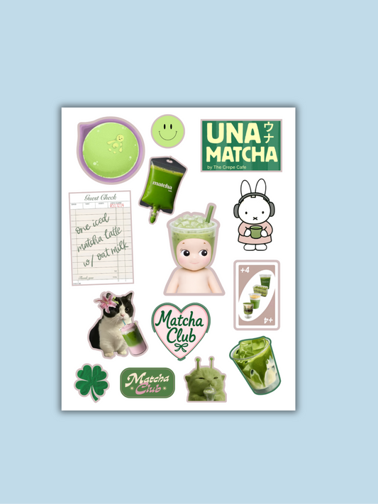 [ADD-ON] Una Matcha Sticker Packs (Matcha, Hojicha)
