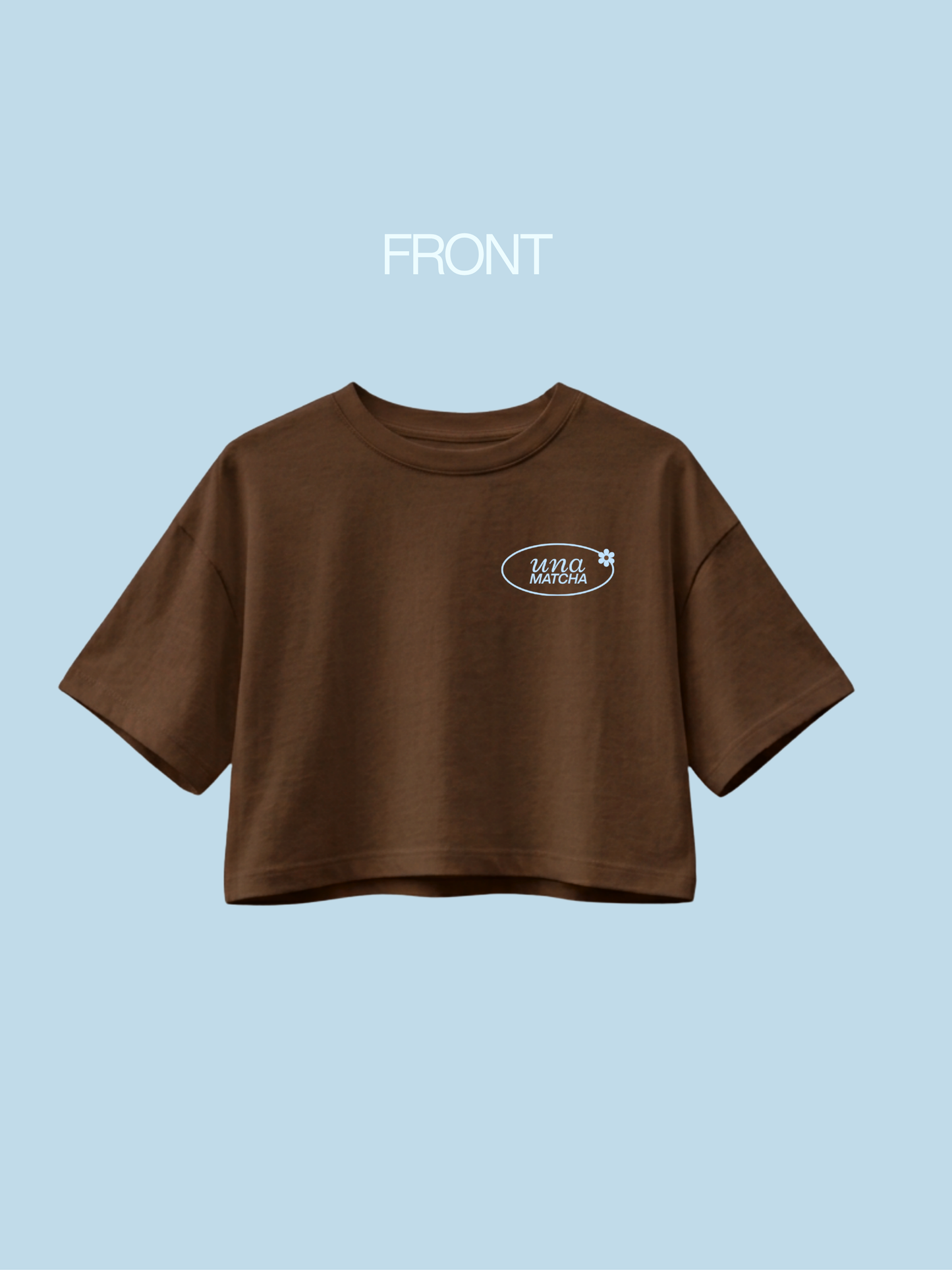 [PRE-ORDER] "Cool Girls Drink Una Matcha" Boxy Cropped Tee